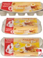 10 frische deutsche braune Eier //  Download PDF