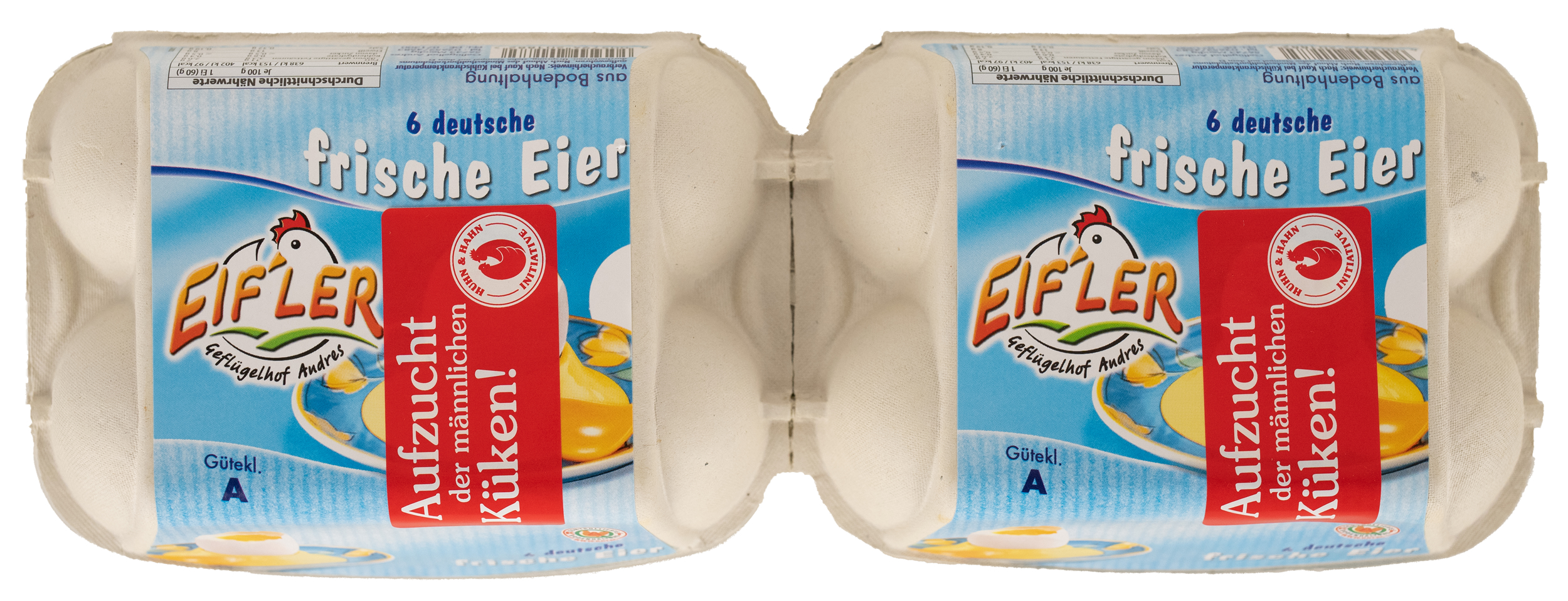 6 deutsche frische Eier  // Geflügelhof Andres Mendig
